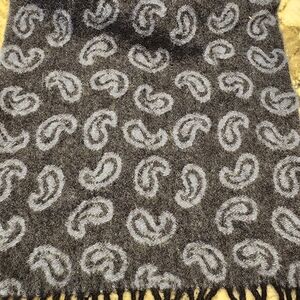 Grey and blue cricket cashmere scarf scarve